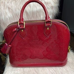 Louis Vuitton Red Patent Leather Handbag